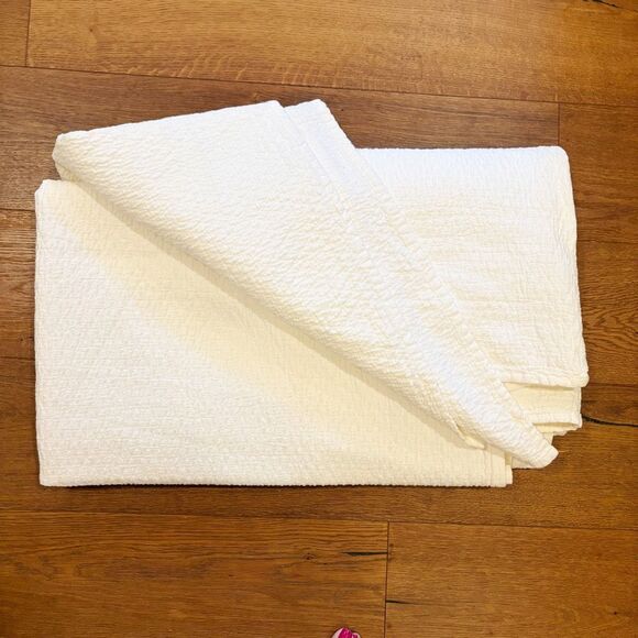 Restoration Hardware King Coverlet Blanket Made in Italy Ivory - Picture 1 of 7